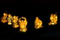 Golden Laughing Buddha. Royalty Free Stock Photo