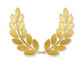 Golden Laurel Wreath Greek Roman Force Symbol