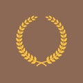 Golden laurel wreath