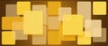 Golden Layered Square Blocks Abstract Pattern Royalty Free Stock Photo