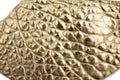 Golden leather texture background Royalty Free Stock Photo