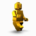 Golden lego man