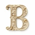 Elegant Roman Letter B With Photorealistic Details Royalty Free Stock Photo