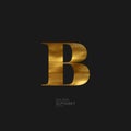 Golden letter B