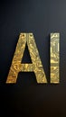 Golden letters \