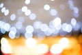 golden light bokeh. image created by soft and blur style for background, Royalty Free Stock Photo