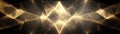 Golden Light Effect with Geometric Shapes and Abstract Background Royalty Free Stock Photo