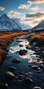 Golden Light: Photo-realistic Landscapes With Mountain Streams