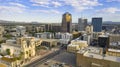 Blue Skies Aerial Perspective Downtown City Skyline Tucson Arizona Royalty Free Stock Photo