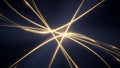 Golden light trails abstract background with dark blue backdrop Royalty Free Stock Photo
