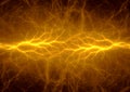 Golden lightning Royalty Free Stock Photo