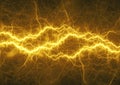 Golden lightning Royalty Free Stock Photo