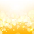 Golden lights background. Yellow shine vector background