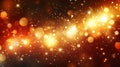 Golden Lights Sparkle Festive Background Royalty Free Stock Photo