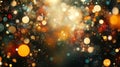Golden Lights Sparkle Festive Background Image Royalty Free Stock Photo
