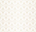 Golden lines pattern. Subtle gold and white geometric seamless grid texture Royalty Free Stock Photo