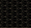 Golden lines pattern. Vector geometric seamless texture with subtle grid, mesh