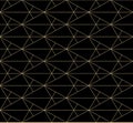 Golden lines pattern. Vector geometric seamless texture with subtle grid, mesh Royalty Free Stock Photo