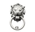 Golden lion head knocker Royalty Free Stock Photo