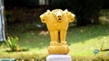 Golden Lion Statue