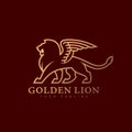 Winged lion logo