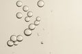 Golden liquid bubbles Royalty Free Stock Photo