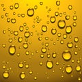 Golden liquid drops Royalty Free Stock Photo