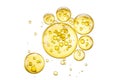 Golden Liquid or Water Bubble, juice,honey,beer