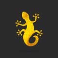 Golden lizard - sparkling Salamander logo