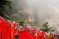 Golden locks at holy Mount Hua Shan, China