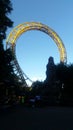 The Golden Loop rollercoaster Royalty Free Stock Photo