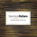 Golden luxurious seamless pattern.