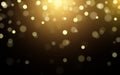 Golden luxury bokeh soft light abstract backgrounds, Vector eps 10 illustration bokeh particles