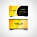 Golden Luxury Business Card Templates, Vector Royalty Free Stock Photo