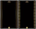 Golden luxury heraldic style banner card