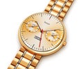 Golden luxury smart watch Royalty Free Stock Photo