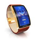 Golden luxury smart watch