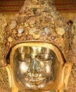 Golden Mahamuni Buddha statue in Mandalay, Myanmar. Royalty Free Stock Photo