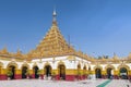 Golden Mahamuni Buddha Temple, amazing architecture of Buddhist Temples at Mandalay in Myanmar Burma