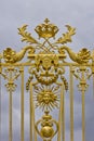 Golden Main Gates of the Versailles Palace Royalty Free Stock Photo