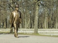 Golden man statue in the Tallinn