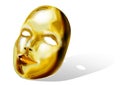 Golden Mask Royalty Free Stock Photo