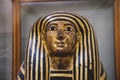 Golden Mask of Ancient Egyptian Pharaoh Tutankhamun in the Cairo Egyptian Museum, the oldest archaeological museum in the Middle E Royalty Free Stock Photo