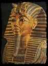 The golden mask of Tut ankh ancient Royalty Free Stock Photo