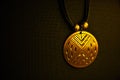 Golden medallion Royalty Free Stock Photo