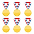 Golden Medals Royalty Free Stock Photo