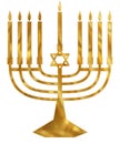 Golden Menorah