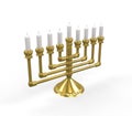 Golden Menorah Royalty Free Stock Photo