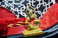 Golden mermaid, gondola detail, Venice, Italy