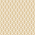 Golden mesh seamless pattern. Subtle vector abstract geometric lace ornament Royalty Free Stock Photo